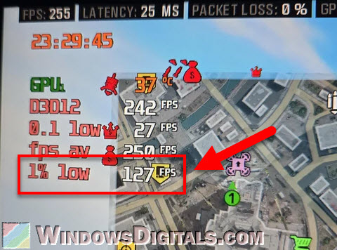 1% low fps