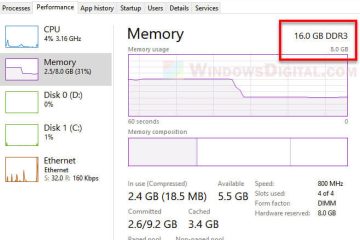 16GB RAM Installed Only 8GB Usable in Windows 11