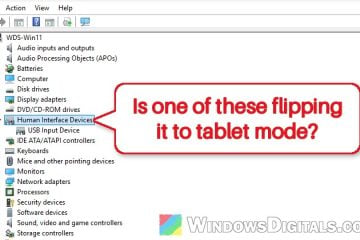 2-in-1 Laptop Keeps Switching to Tablet Mode in Windows 11