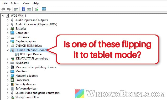 2-in-1 Laptop Keeps Switching to Tablet Mode in Windows 11