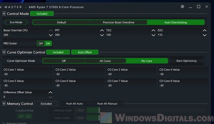 AMD Ryzen 7 5700x Best PBO and Curve Optimizer Settings