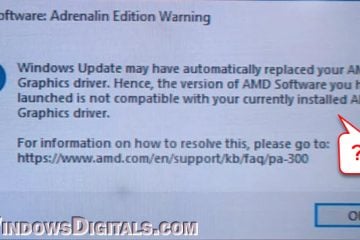 AMD Software Adrenalin Windows Update may have automatically replaced your AMD Graphics driver