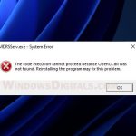 AMDRSServ.exe System Error OpenCL.dll Was Not Found