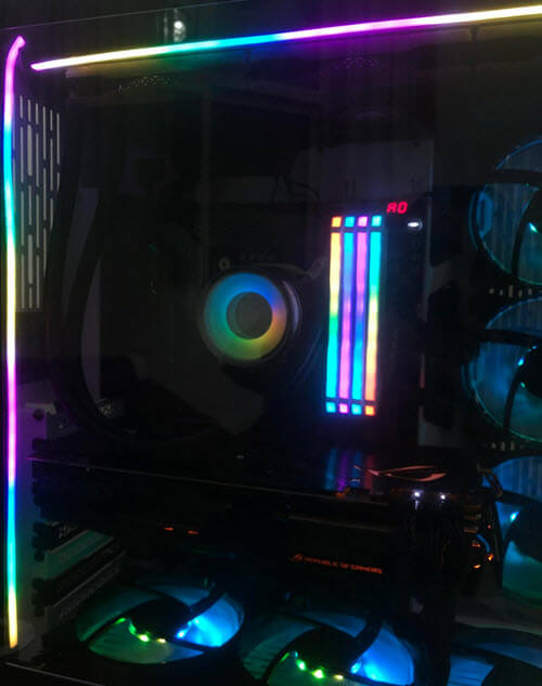 ARGB case fans and LED strips