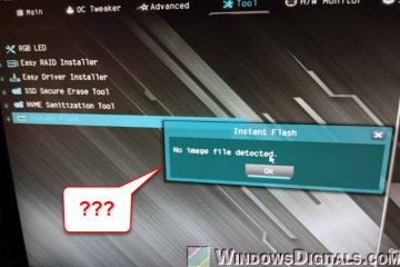 ASRock Instant Flash No image file detected