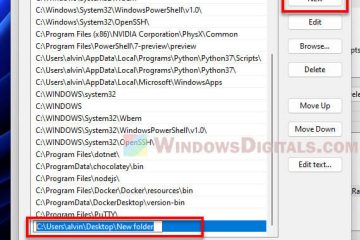 Add Folder to Path Environment Variable in Windows 11 10