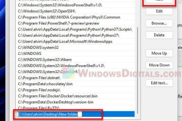 Add Folder to Path Environment Variable in Windows 11 10