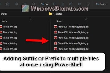 Add Suffix Prefix to All Files in a Folder in Windows 11 10
