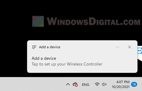 Add a device wireless controller Windows 11
