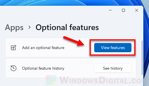 Add an optional feature View features