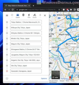 how to add more than 1 location on google maps