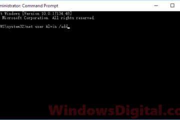 Add new account via CMD if can't login to Windows 10 after Windows update