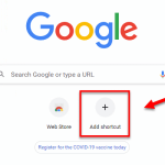 Add website shortcut to Chrome New Tab page