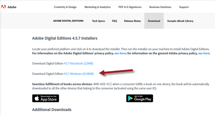 Adobe digital editions 4.5 7 download software