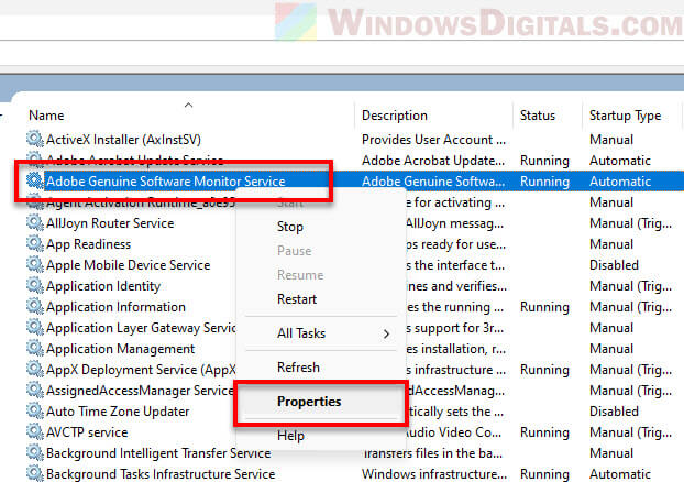Adobe Genuine Software Integrity Service Windows 11