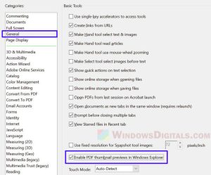 PDF Thumbnail and Preview Not Working in Windows 11