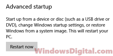 Advanced startup repair Windows 11/10 using command prompt