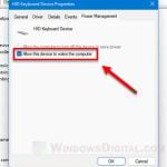Allow keyboard to wake computer Windows 11