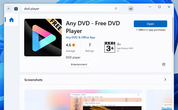 Any DVD Player Windows 11