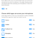 App permission microphone not working after Windows 10 update