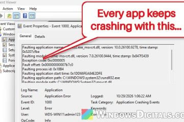 Apps and Games Keep Crashing (0xc0000005) on Intel 13th or 14th Gen CPU