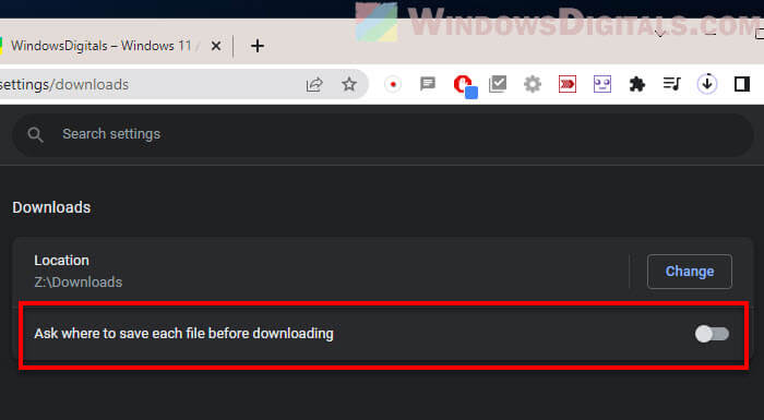 Ask where to save each file before downloading