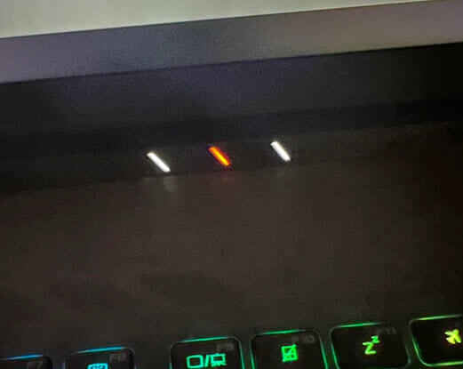 Asus laptop battery blinking orange light
