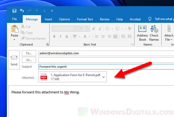 Attach Google Docs from Google Drive in Outlook app