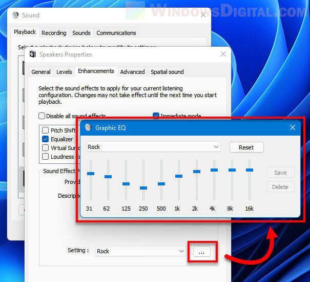 Audio Equalizer Windows 11