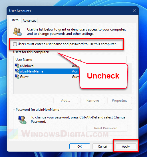 Auto Login Windows 11 Without Password