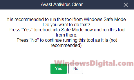 Uninstall Avast to fix Windows 11/10 update black screen