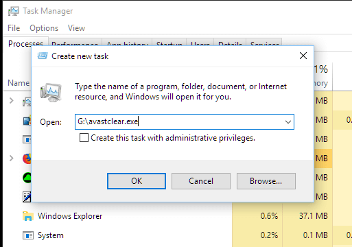 Avast uninstall Windows 10 choose your keyboard layout