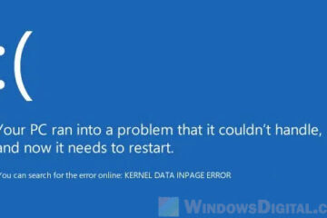 BSOD Stop Code Kernel_Data_Inpage_Error Windows 10