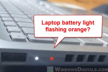 Battery Light Blinking Orange on Lenovo, Dell or Asus Laptop
