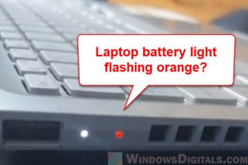 Battery Light Blinking Orange on Lenovo, Dell or Asus Laptop