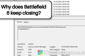 Battlefield 6 Crashes After a Minute, EAAntiCheatService Terminated Error