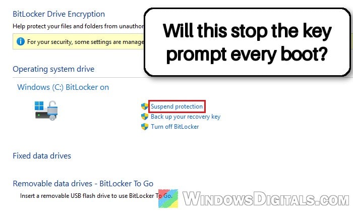 BitLocker Keeps Asking for the Recovery Key at Every Startup