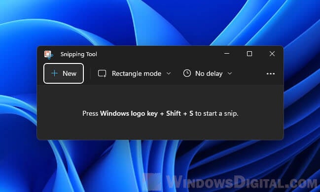 Black screen screenshot Windows 11