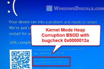 Blue screen Bugcheck 0x0000013a Kernel Mode Heap Corruption