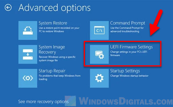 Boot Windows 11 into UEFI BIOS