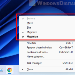 Bring off-screen window back Windows 11