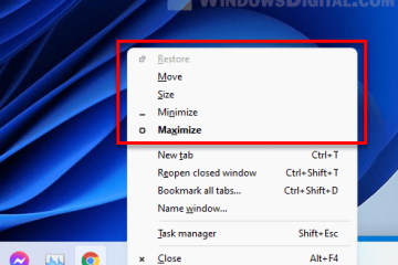 Bring off-screen window back Windows 11