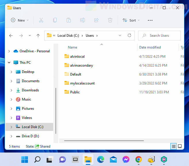 C Users Folder Windows 11
