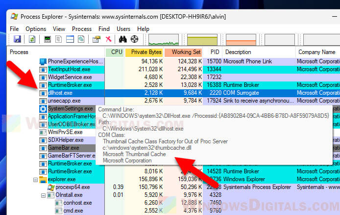 COM Surrogate dllhost.exe high cpu memory usage in Windows 11 10