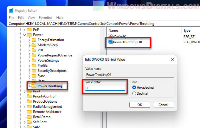 CPU Throttling Settings Windows 11