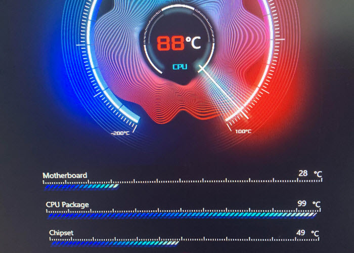 CPU and GPU overheat on gaming laptop reducing FPS