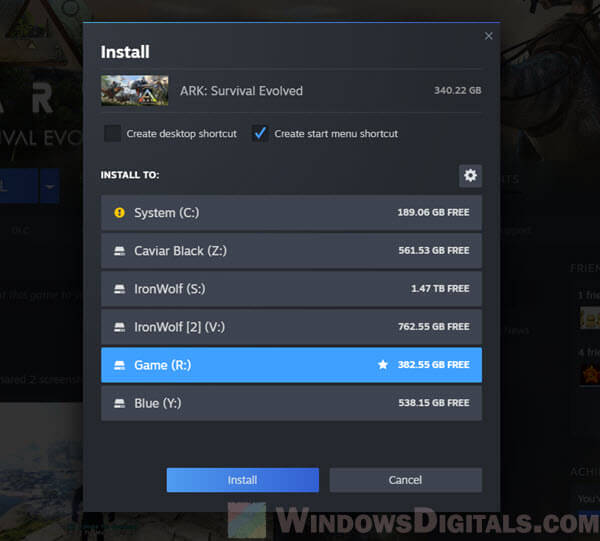 Can you play Steam games from external hard drive or SSD on PC