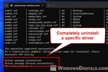 Cannot Completely Uninstall a Driver in Windows 11