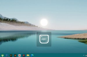 Windows 11 On-Screen Caps Lock Indicator