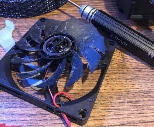 Case fan not spinning